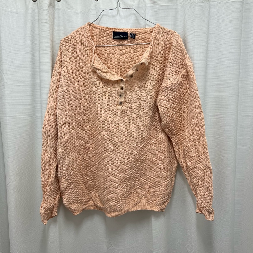 Hunters Run Peach Knit Sweater